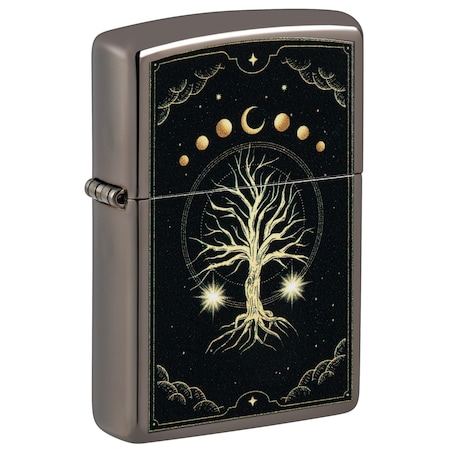 Zippo Mystic Nature Design Black Ice Pocket Lighter 48636